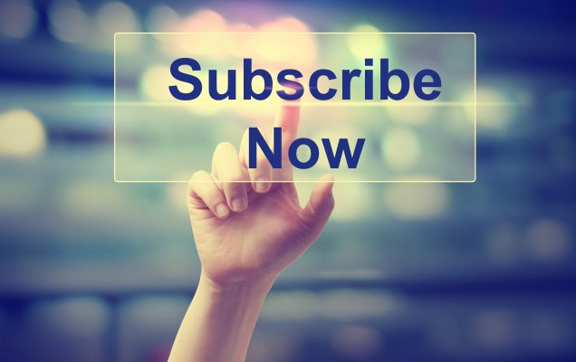 hand showing subscribe now message vpn services nordvpn